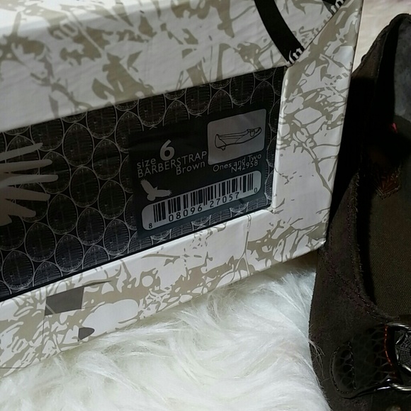 London Underground Barber Strap Brown Leather Heel - Picture 6 of 7